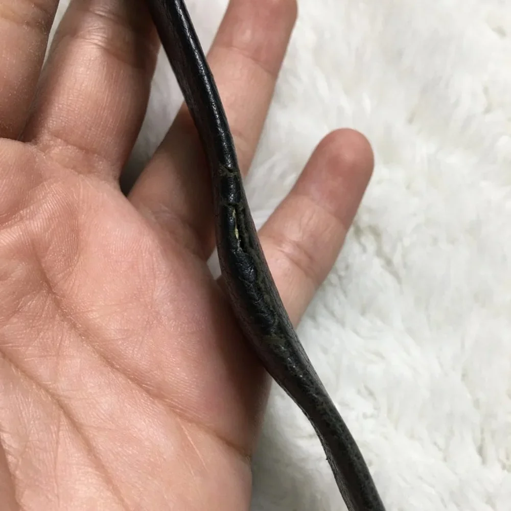 Dior Vintage Women’s Black Leather Belt Size 38